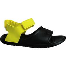 Puma Sandals Puma Divecat v2 Injex Double Strap Black Yellow Kids Sandals 369546 01 UK