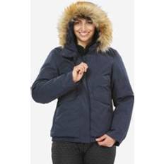 Quechua Winterjacke Damen Blouson warm bis -8°C wasserdicht Winterwandern SH500 blau