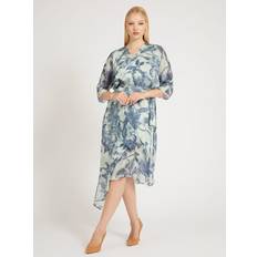 Guess Midikleider Guess Ensley Three Quarter Length Sleeve Floral Wrap