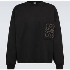 Loewe Anagram cotton-blend sweatshirt black