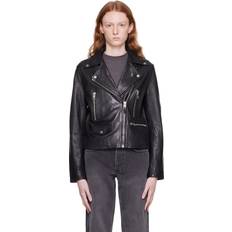 Ksubi Leather Jackets Ksubi Black Amplify Leather Jacket