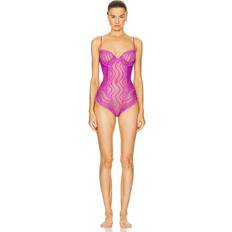 Paars - Vrouw Shapewear & Ondergoed Kiki de Montparnasse Leche Moi Bodysuit in Purple French Violet