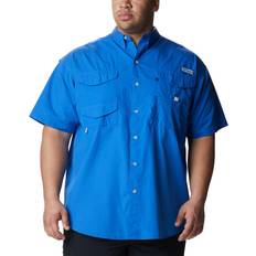 Blue Shirts Columbia Men's Bonehead Short Sleeve Shirt, Vivid Blue