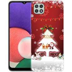 Mobiltilbehør MAULUND Samsung Galaxy A22 5G Fleksibelt Plast Merry Christmas Juletræ & Snefnug