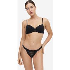 H&M Damen BHs H&M Damen 2er-Pack Push-up-BH aus Spitze Schwarz