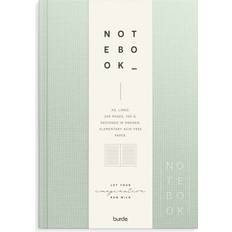 Burde Notesblokke Burde Notebook Textile A5 Green Lined
