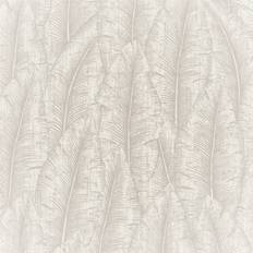 Wallpapers Grandeco Palmeria Palm Leaf Outline Blown Vinyl Wallpaper