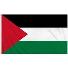 Green Flags & Accessories Large 5x3ft Palestine Flag with Eyelets