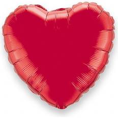 Unique Party One Size, Red 18 Inch Heart Shaped Foil Balloon