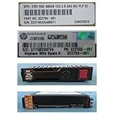 SAS - SSDs Hårddiskar HPE Hewlett Packard Enterprise hot-plug SSD 400 GB SAS 2,5 tum SFF strömförlust, 822784-001 SFF strömförlust