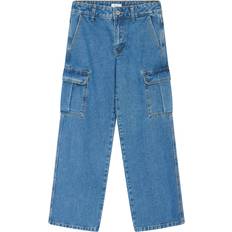 Barnkläder Grunt Jeans Worki Low Waist Cargo Authentic Blue år Jeans