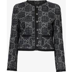 Gucci Oberbekleidung Gucci GG Single-Breasted Tweed Jacket - Baumwollmischtweed