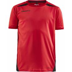 158/164 Camisetas Craft Pro Control Impact T-shirt til børn, Hvid/Sort 146/152