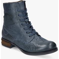 Sanja 01 Leather Lace Up Ankle Boots