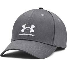 Under Armour Elastan/Lycra/Spandex Caps Under Armour Branded Lockup Adjustable Mens Cap Grey, One Size