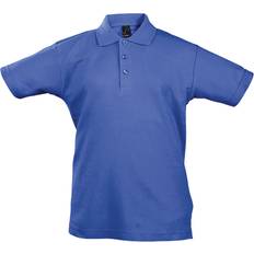 Short Sleeves Polo Shirts Sol's Kids Unisex Summer II Pique Shirt 12yrs Royal Blue