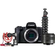 Digital Cameras Canon Canon EOS M50 Mark II Mirrorless Camera Black with 15-45mm Lens Vlogger Kit