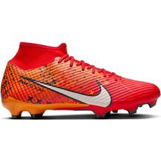 Red - Women Soccer Shoes Nike Superfly 9 Academy Mercurial Dream Speed MG High-Top - Light Crimson/Bright Mandarin/Black/Pale Ivory