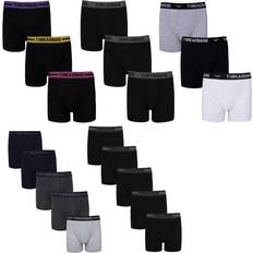 Fabric Men's Underwear Threadbare Pack 'Orbison' A-Front Trunks Black