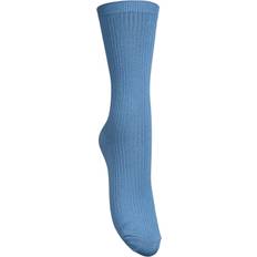 Blåa - Mesh Underkläder Becksöndergaard Telma Solid Sock