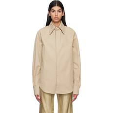 Bianca Saunders Beige Row Back Shirt Soft Beige