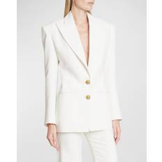 Blazers Balmain 2-Button Crepe Fitted Blazer