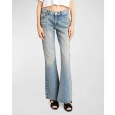 Balmain Western Crop Flared Denim Jeans