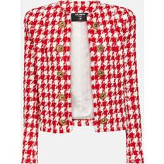 Balmain Men Jackets Balmain Houndstooth Tweed Jacket - Multicoloured