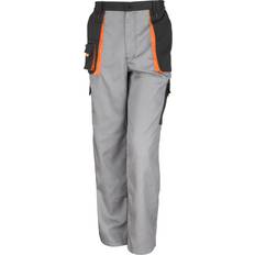 Result Unisex Work-Guard Lite Workwear Trousers Breathable And Windproof Grey Black Orange