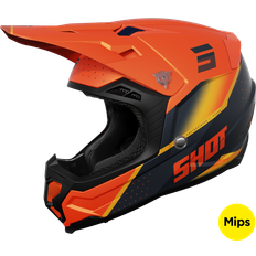 Motorcycle Equipment Shot Core Honor Helmet - Orange