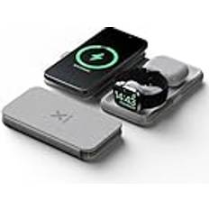XWF31 Foldable Wireless Travel Charger 3in1 15W White