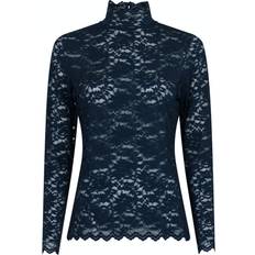 Neo Noir Liza Laceflower Blouse - Navy