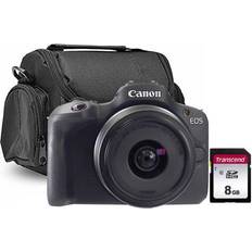 Digital Cameras Canon Canon EOS R100 Mirrorless Camera Black with Canon RF-S 18-45mm Lens Basic Kit