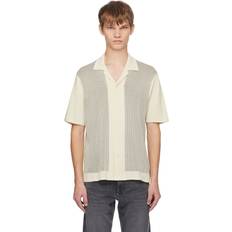 Nylon Camisas Rag & Bone Harvey Knit Camp Shirt Ivory