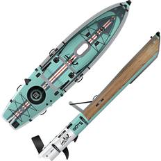 Kayaking BOTE Lono Aero Pedaling Inflatable Kayak and Stand-Up Paddleboard Package, Seafoam/Gray Holiday Gift