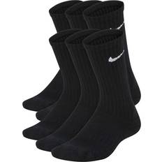 Nike Black Socks Nike Kid's Everyday Cushioned Crew Socks 6-pack - Black/White