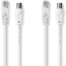 Coax & Cat6 kombikabel IEC koax kontakt/RJ45-kontakt