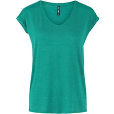 Linnen T-shirts Pieces Billo T-shirt - Vert