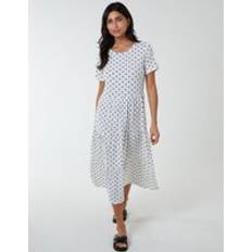 Clothing Blue Vanilla Tiered Smock Dress White