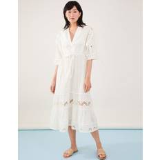 Accessorize Mixed Shell Broderie Dress White