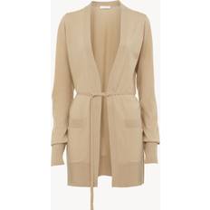 Chloé Trøjer Chloé Long belted cardigan Beige 100% Wool Beige