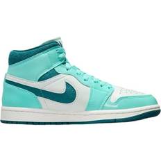 NIKE Turquoise Shoes NIKE Air Jordan 1 Mid SE W - Bleached Turquoise/Barely Green/Sail/Sky J Teal