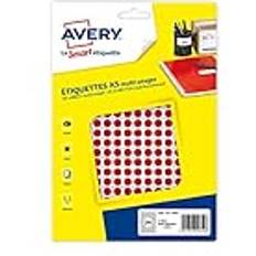 Red Label Avery Packung 2940 roten Klebepunkten, Durchmesser