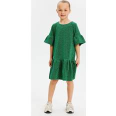 Polyester Kjoler The New Bright Green Jidalou Kjole-11/12 år