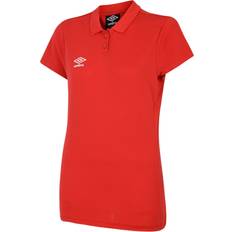 Umbro Womens Club Essential Polo W Vermillion/White