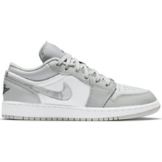 Cuero Zapatillas Nike Air Jordan 1 Low SE GS - White/Photon Dust Grey Fog