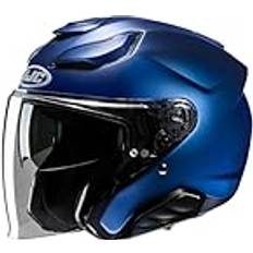 Motorcycle Equipment HJC F31 Solid Jet Helmet - Blue