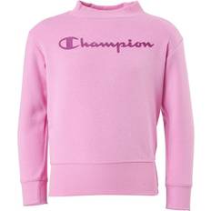 Rosa - Unisex Gensere Champion Crewneck Sweatshirt Fuchsia Pink, Unisex, Tøj, Skjorter, Lyserød