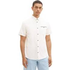 Tom Tailor Herrskjorta, 1036236, 10332-Off White, XXL, 10332 – Benvit