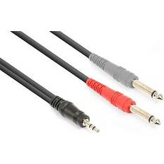 Vonyx adapterkabel miniklinke 3.5mm mono 1,5m